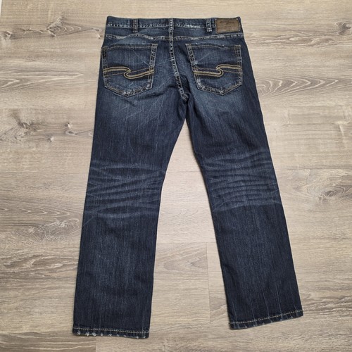 Silver Jeans Grayson Bootcut Jeans Mens 36x30 (38x30) Dark Wash EMC Denim