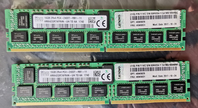 SK hynix 16GB 2Rx4 PC4-2400T  HMA42GR7AFR4N-UH Lenovo 01AG609 DDR4 2400MHz ECC