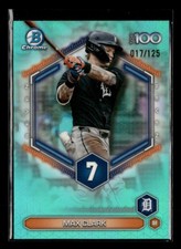 Max Clark 2026 Bowman Scouts Top 100 Chrome Aqua Refractor 017/125 [jyc19