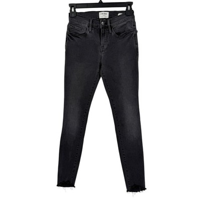 Frame jeans Le Skinny de Jeanne Triangle Hem Crop Skinny size 26 