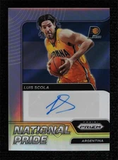 2021-22 Chronicles National Pride Signatures Silver 67/99 Luis Scola Auto 10no