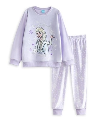 Disney Frozen Purpur Elsa Langärmeliges Pyjama-Set mit langem Bein Mädchen
