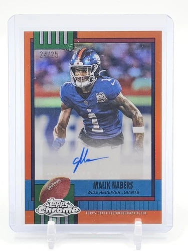 2025 Topps Chrome Malik Nabers Superfractor (RAW)