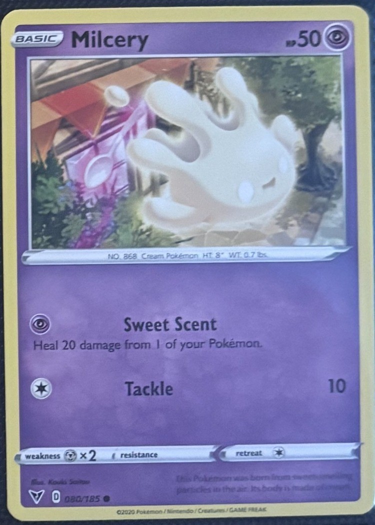 Milcery 080/185 Vivid Voltage Common Pokemon TCG Ungraded