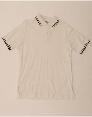 GEOX Mens Polo Shirt XL White Cotton CK02