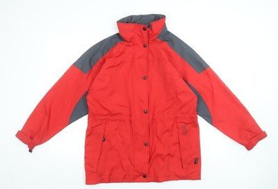 Regatta Damen rot wasserdicht Regen Mantel Jacke Größe 10 Outdoor mittellang