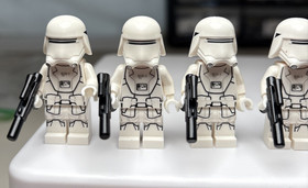 7 Lego Star Wars First Order Snowtrooper Minifigures sw0656 sw0666 75100 75103