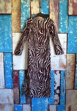 Women's Shein Dress Long sleeve Leopard Print SMALL Multicolor