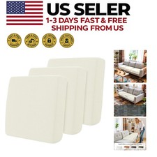 Water-Resistant Slipcover Set: 3-Piece Creamwhite Couch Cushion Protectors