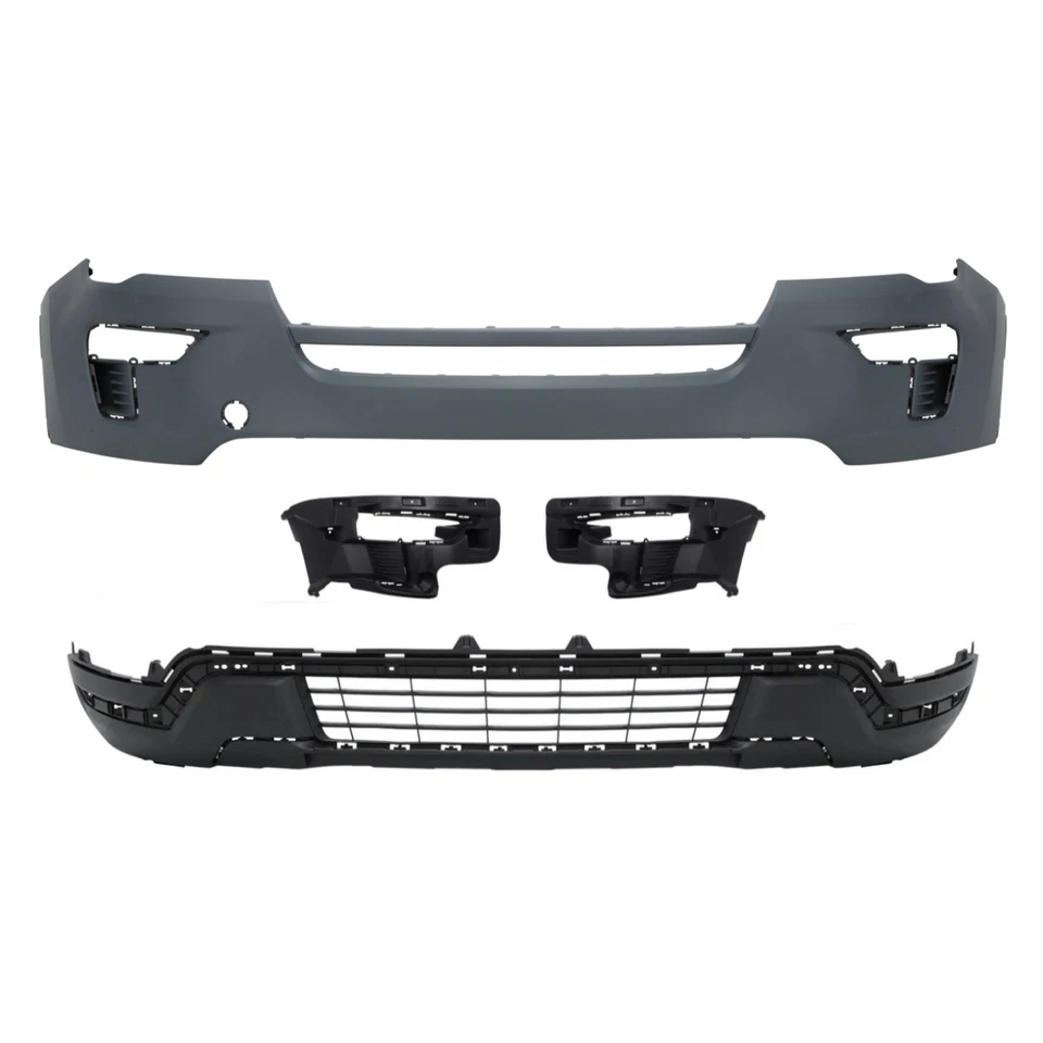 Assembly Front Upper&Lower Bumper Cover W/Trim Skid  For Ford Explorer 2018-2019 - Imagem 2 de 4