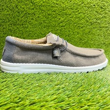 Hey Dude Wally Paisley Mens Size 13 Chocolate White Casual Walking Slip-On Shoes