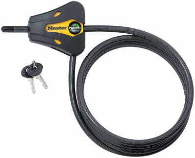 4 Pack Python 8 mm x 6-Ft. Adjustable Locking Cable 8419DPF