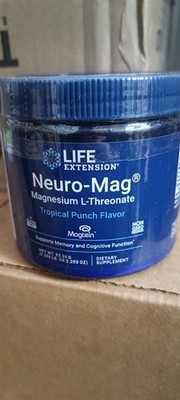 Life Extension Neuro-Mag Pulver Magnesium L-Threonat (Tropical) 93,35g Neuromag