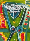 Neith Nevelson Original Acrylic on Canvas Painting (Professional Framed) — photo 3