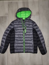 ZeroXposur Kid's Grey/Green Puffer Jacket 13/14 Large