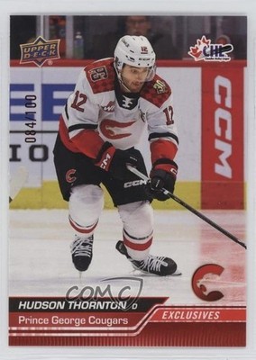 2023-24 Upper Deck CHL Exclusives 84/100 Hudson Thornton #299 1u0d