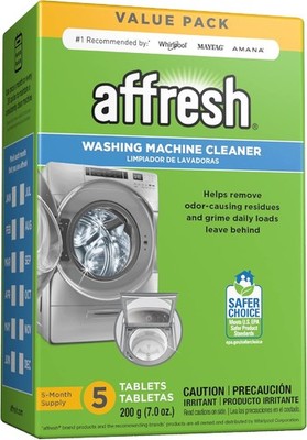 Affresh Washer Cleaner Tablets, 5 Count free shipping