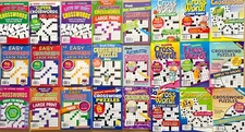 Assorted Crossword Puzzle Books • Over 1,000 Kappa, Dell & Take A Break Puzzles