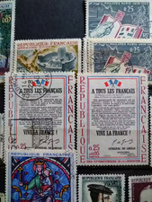 Timbre France 1408 L'affiche "A tous les français" 25c + 5c 1964 NEUF