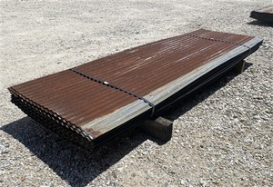 48 Sheets Reclaimed Barn Tin, 7' Corrugated Metal, 672 Sq Ft Salvage B12