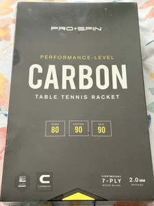 PRICE DROP!! PRO-SPIN Ping Pong Paddle Carbon Fiber Professional Level 1-Pack
