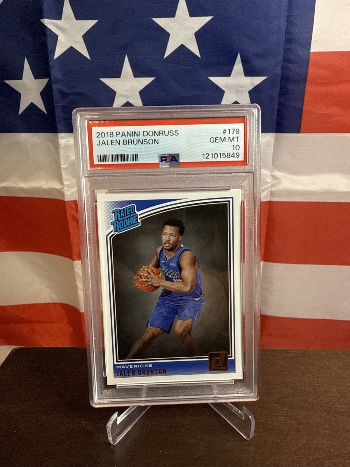 2018-19 Panini Donruss Optic Jalen Brunson #179 Rookie Card PSA 10 GEM MINT