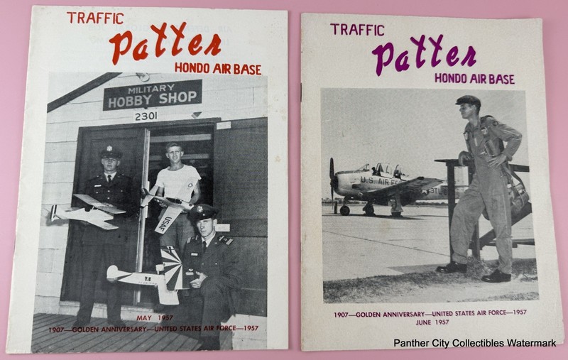 1957 Lot of (2) Traffic Patter Honda AFB Texas USAF Hobby Shop Aircraft Models