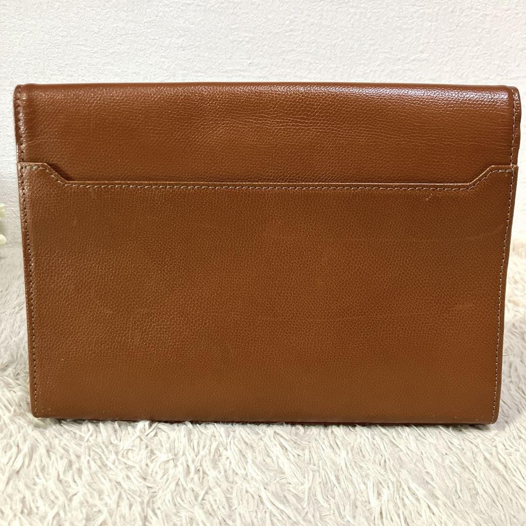 Borsa pochette Yves Saint Laurent s borsa cammello oro ferramenta chiave usata