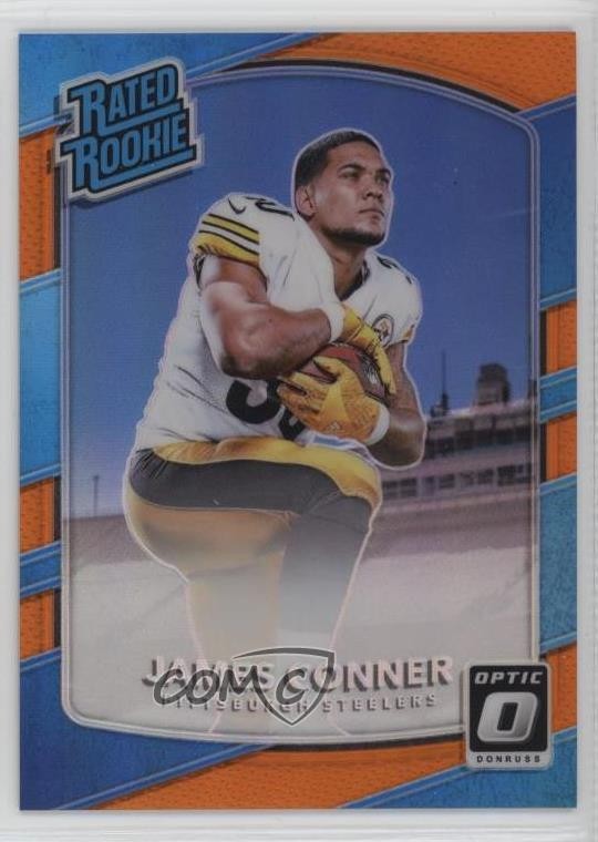 2017 Donruss Optic Rated Orange Prizm 150/199 James Conner #172 Rookie RC 13c1
