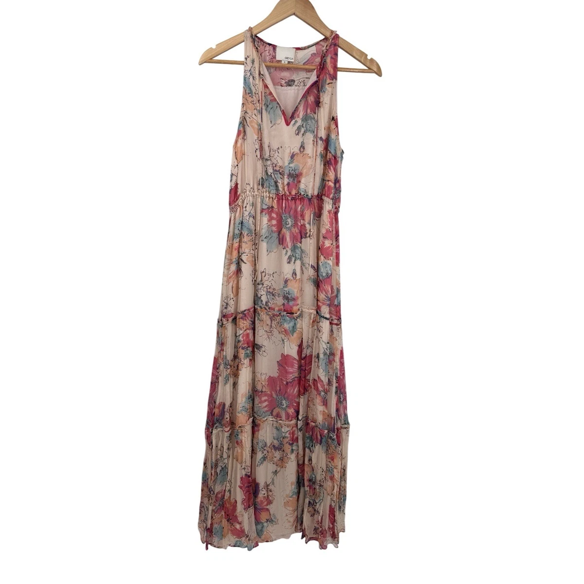 chinese dress ladies Inez Neck Drawstring Satin Midi Dress main image 0