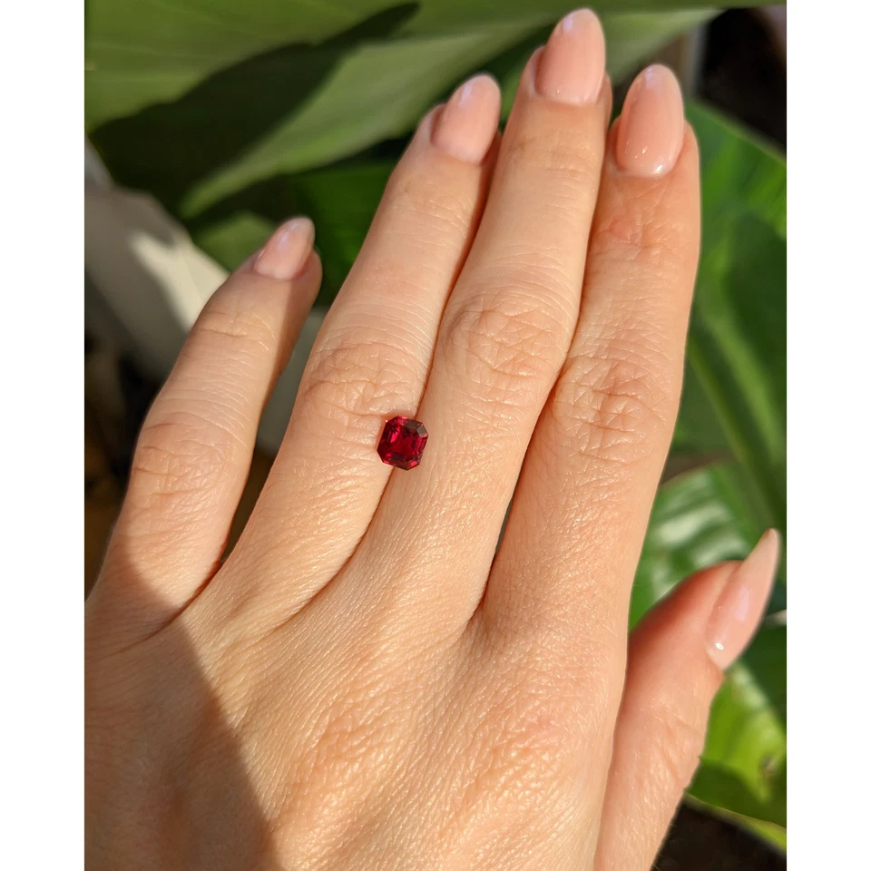 Mozambique Asscher - Octagon Red Ruby 1.04CT - Image 4 of 4