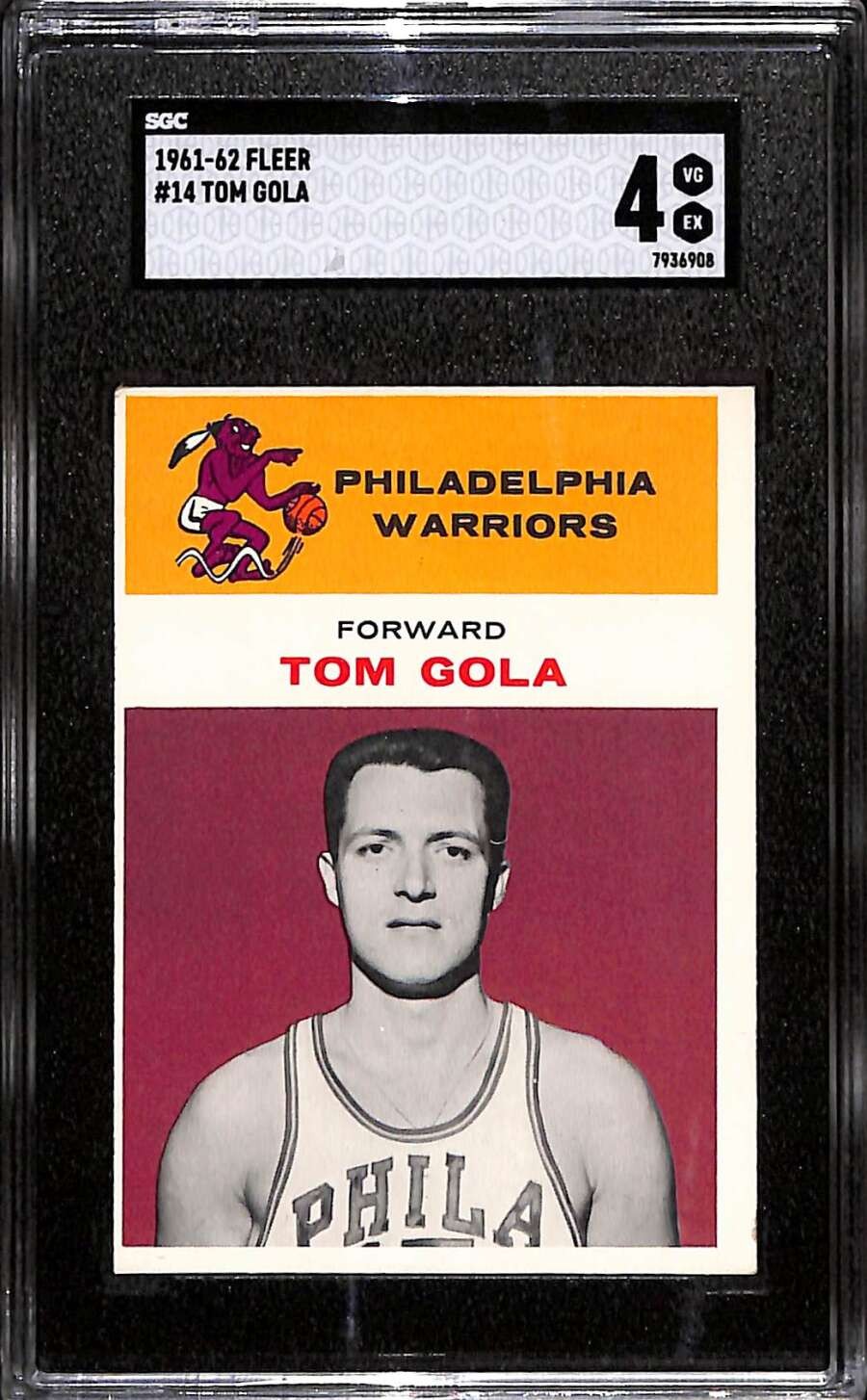 1961 Fleer #14 Tom Gola  SGC 4 VGEX C98891