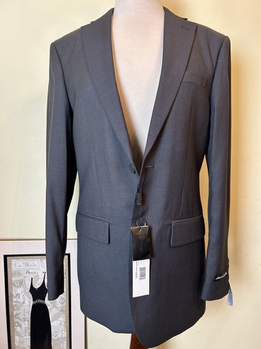 Alberto Cardinali Jacket Men Size 38R 32W Color Gray Slim Fit Notch NWT - Picture 2 of 17