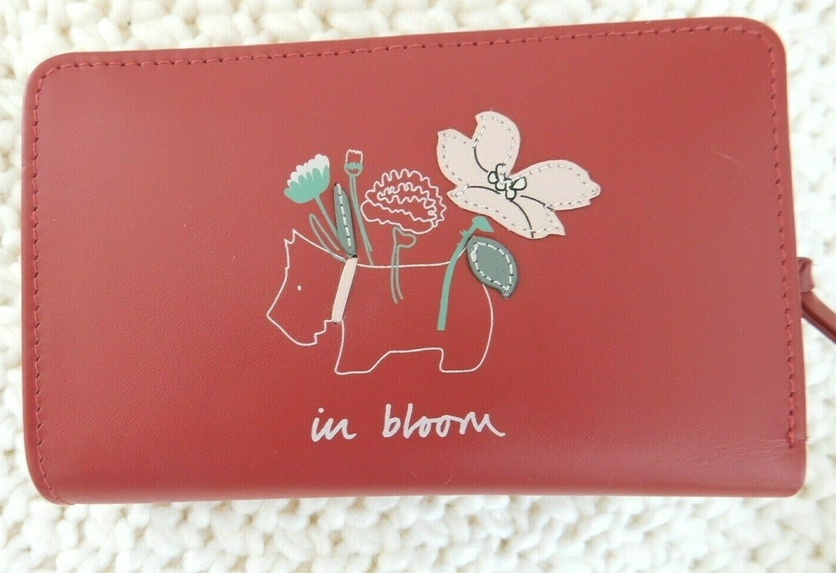 RADLEY OF LONDON IN BLOOM RED LEATHER SCOTTIE SCOTTY DOG