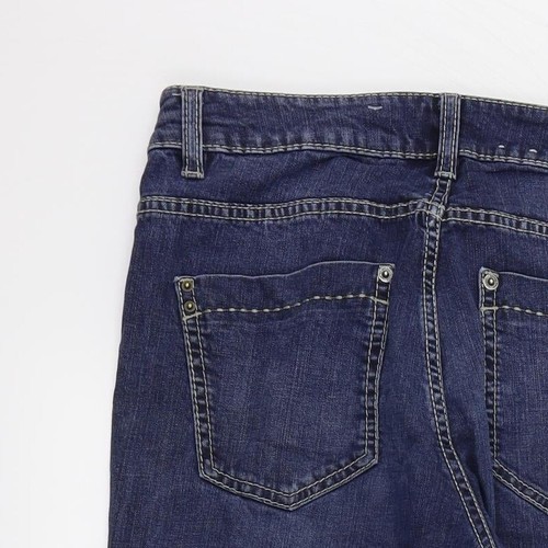 Pierre Cardin` Womens Blue Cotton Blend Straight Jeans Size W36 L29 - Picture 3 of 12
