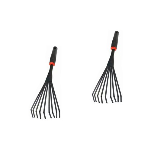 2 PCS Laubharke Für Den Garten (Grassharke Mit Lederbezug) Gartenharke - 第 1/12 張圖片