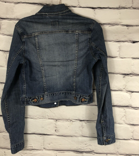 Levi Strauss and Co Jean Denim Jacket Women's Size M Trucker Blue Rare Vintage - Picture 2 of 5