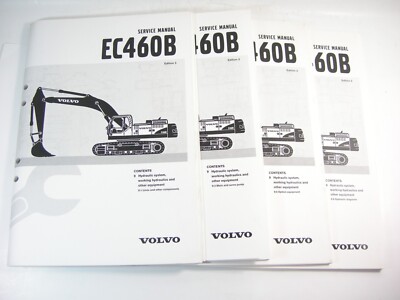 VOLVO EC460B Excavator Hydraulic System Service Workshop Repair Manual  Set of 4