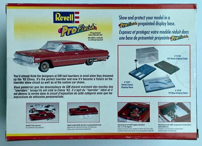 1963 Chevy Impala Lowrider 1/25 Kit Revell 1999 Pro Finish 85-1644