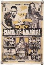 2016 WWE NXT live Japan Poster Asuka Shinsuke Nakamura Samoa Joe Tajiri