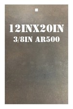 12"x20"x3/8" AR500 Long Range Steel Shooting Rifle Target - Rectangle Gong 1pc.