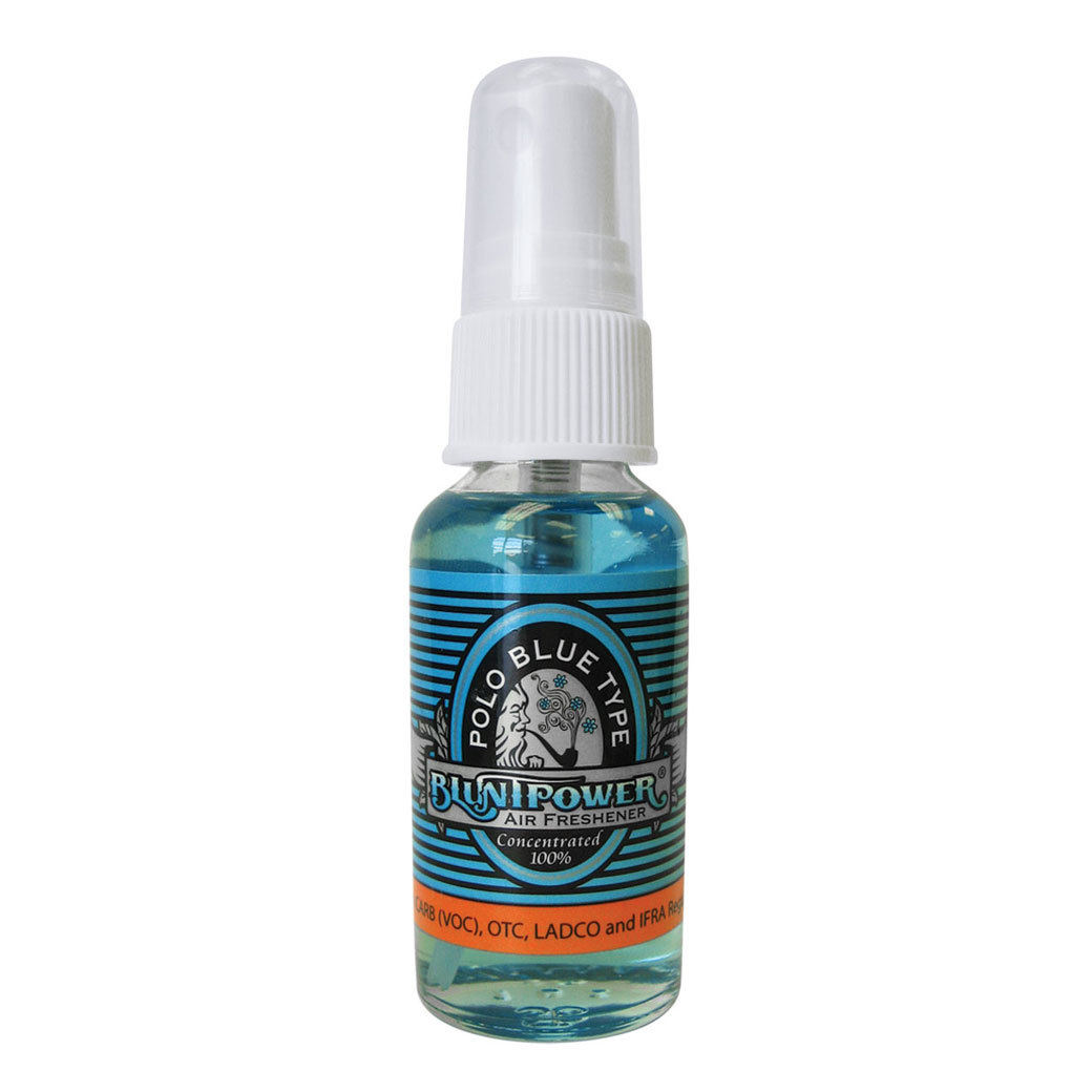 BluntPower 1 oz Glass Bottle Oil Based Air Freshener & Oil Burner, Polo Blue-image