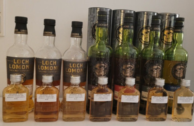 Whisky Loch Lomond 7x Single Casks Proben Samples 100 ml