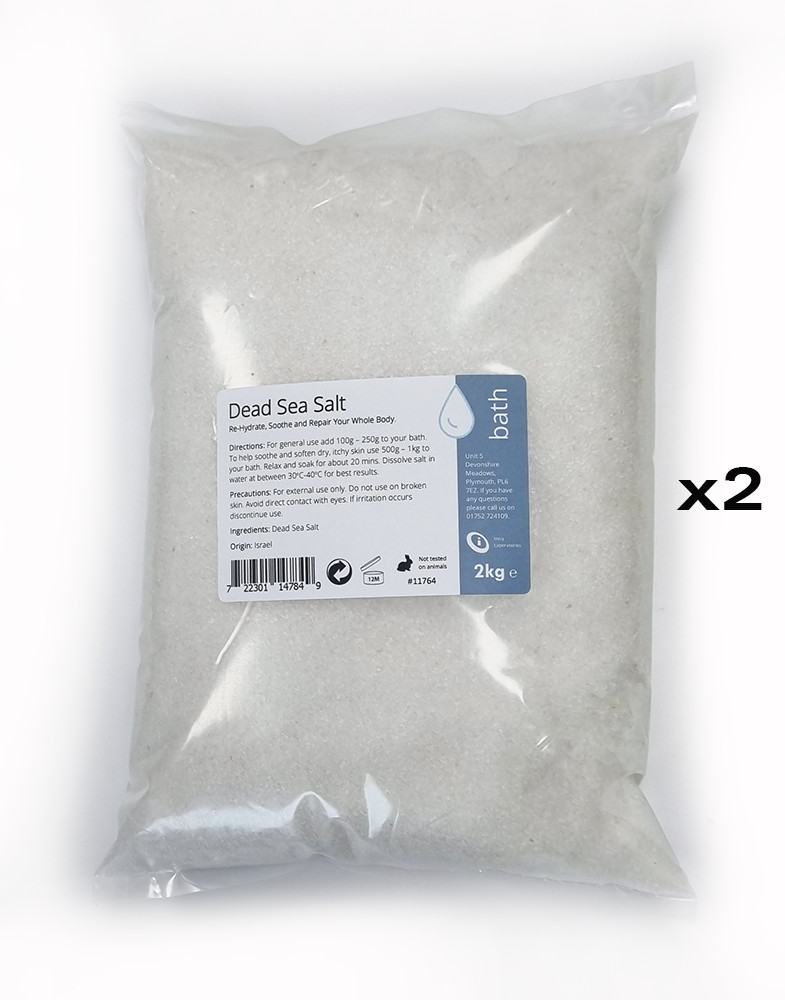 Pure Dead Sea Salt 4kg Natural Mineral Rich Salt for Skin Bath & Relaxation