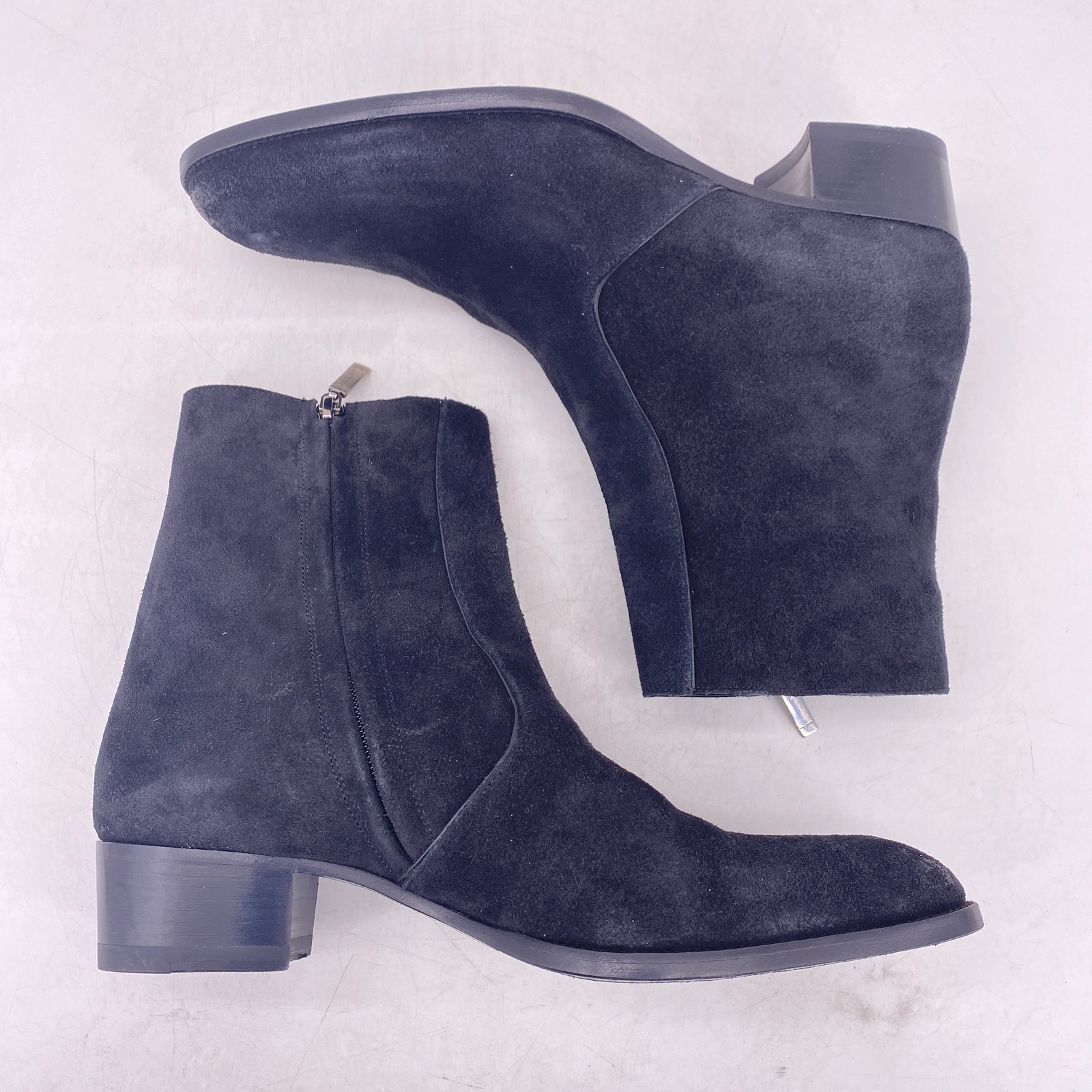 Stivali Saint Laurent "WYATT ZIP" Taglia 9 553621 0W300 1000 (4633 29)