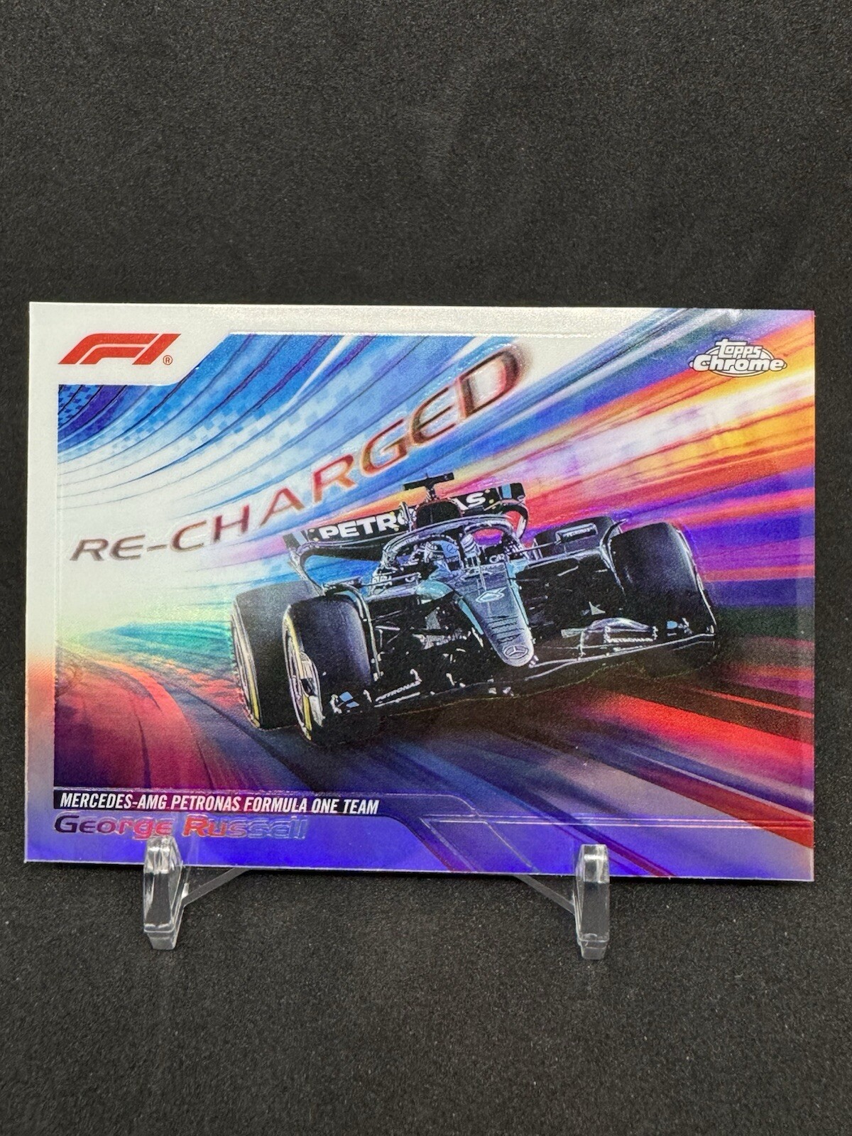 2024 Topps Chrome F1 Formula One George Russell Re-Charged #RECH-5 Mercedes AMG