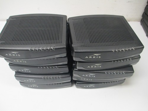 LOT OF 10 Arris TM822A Cable Modems (NO CORDS) *Parts Only* - Picture 2 of 8