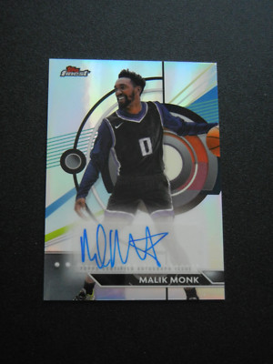 2023-24 Finest Autographs Refractors #FA-MM Malik Monk  - Sacramento Kings