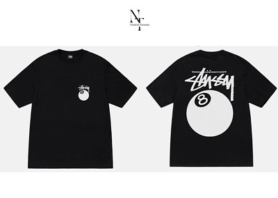 Stussy '8 Ball' T Shirt - Black Size Medium 1904103-BLK Tee | eBay
