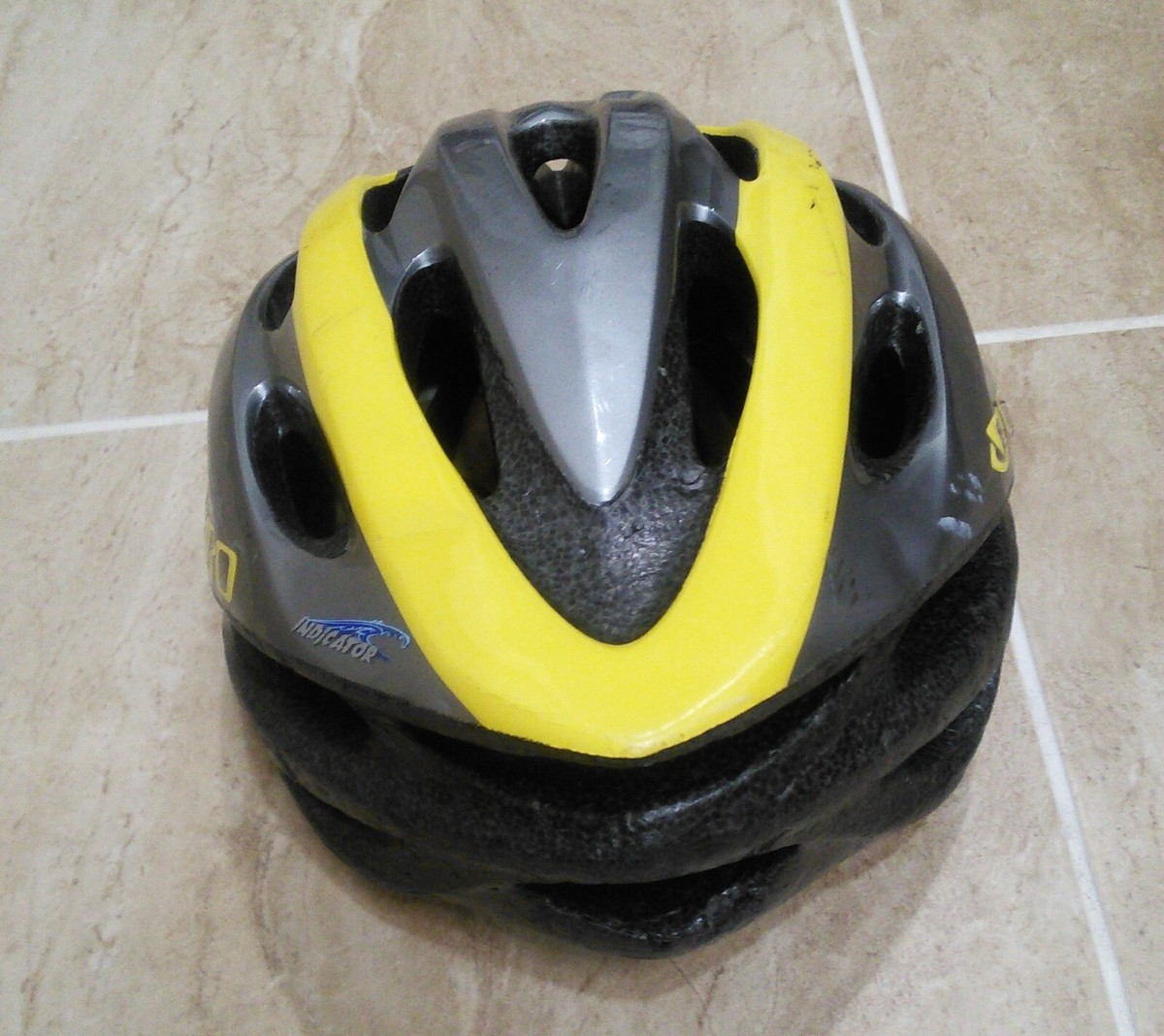 bike helmet giro indicator g151x GIRO Indicator Helmet G151X Yellow Gray G151